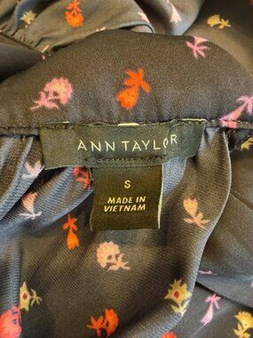 Ann Taylor, blue print shirt, size Small